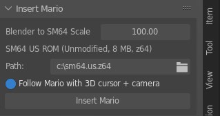 Add Mario sidebar panel